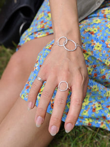 Circle Ring, with matching circle bracelet