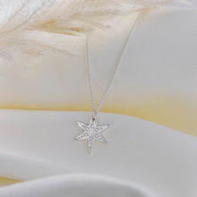 Load image into Gallery viewer, Silver star pendant necklace
