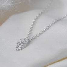 Load image into Gallery viewer, Silver leaf necklace
