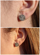 Load image into Gallery viewer, Sterling Silver stud earrings
