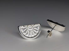 Load image into Gallery viewer, handmade sterling silver stud earrings
