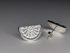handmade sterling silver stud earrings