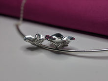 Load image into Gallery viewer, Solid silver handmade Flower Necklace
