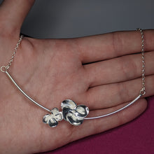Load image into Gallery viewer, Solid Recycled Silver Bar Necklace
