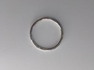 Sterling silver hammered ring band