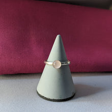 Load image into Gallery viewer, Rose Quartz silver stackable ring
