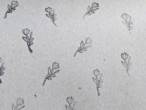 Wrapping paper flower print.