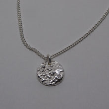 Load image into Gallery viewer, Silver disc necklace
