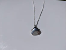Load image into Gallery viewer, Handmade silver seashell pendant
