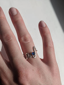 Handmade blue sapphire ring