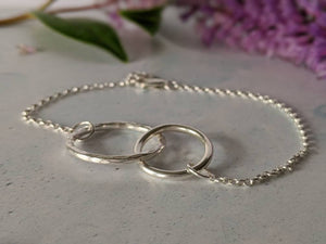 handmade from recycled sterling silver bracelet