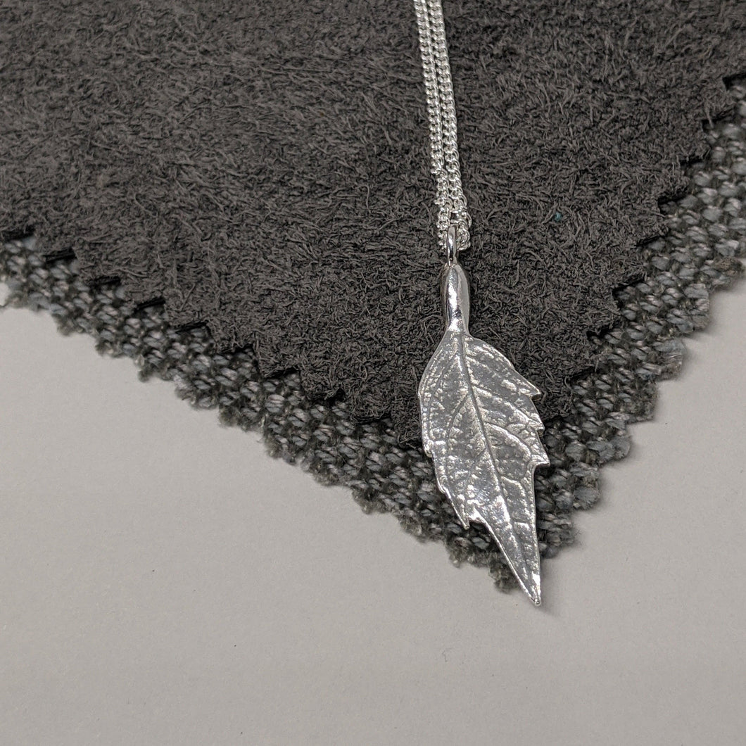 Sterling Silver Leaf Pendant