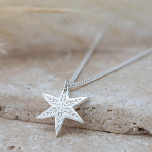 Silver star necklace