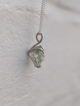 Load image into Gallery viewer, Raw Green Amethyst Necklace
