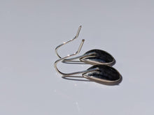 Load image into Gallery viewer, silver teardrop earrings
