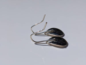 silver teardrop earrings