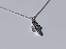 Load image into Gallery viewer, Solid Silver Bumble Bee Necklace
