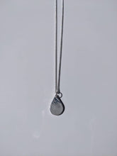 Load image into Gallery viewer, solid silver teardrop necklace
