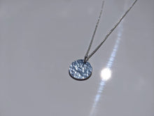 Load image into Gallery viewer, hammered silver disc necklace
