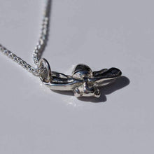 Load image into Gallery viewer, Silver Bumble Bee Necklace
