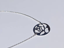 Load image into Gallery viewer, rose silver pendant
