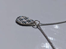 Load image into Gallery viewer, handmade solid silver teardrop necklace pendant
