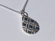 Load image into Gallery viewer, Handmade silver teardrop necklace
