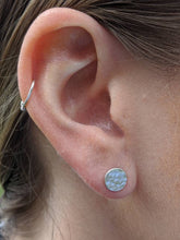 Load image into Gallery viewer, Sterling silver disc earrings
