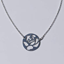 Load image into Gallery viewer, Rose pendant necklace
