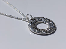 Load image into Gallery viewer, Sterling silver sun pendant
