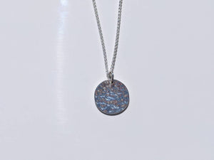 Sterling silver disc necklace